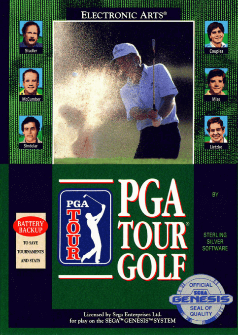 PGA Tour Golf 3 box art for Sega Genesis